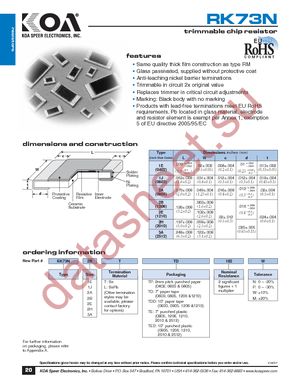 RK73N2BTTDD512P datasheet  